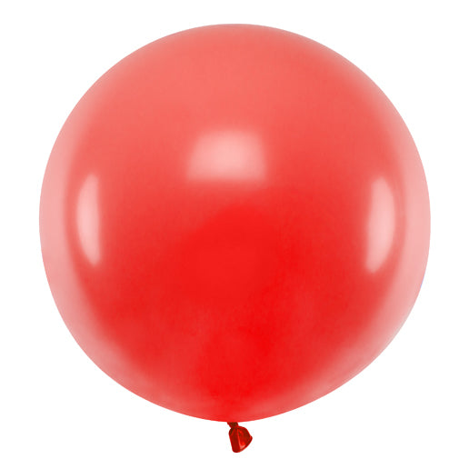 Apaļais balons Round Balloon, Pastel Poppy Red, 60cm, OLBOM-007J, Hēlija baloni