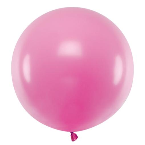 Apaļais balons Round Balloon, Pastel Fuchsia, 60cm, OLBOM-080, Hēlija baloni Liepājā
