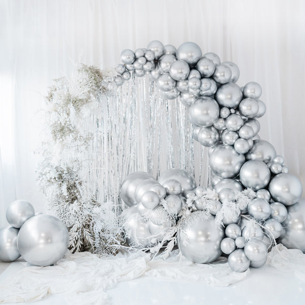 Apaļais balons Round Balloon, Silver, 60cm, OLBOM-G-018, Hēlija baloni Liepājā
