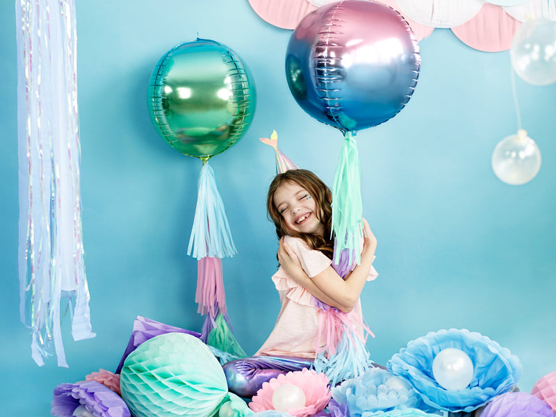 Bumba - apaļš folija balons,ombre, 35cm, FB39-001, Hēlija baloni Liepājā
