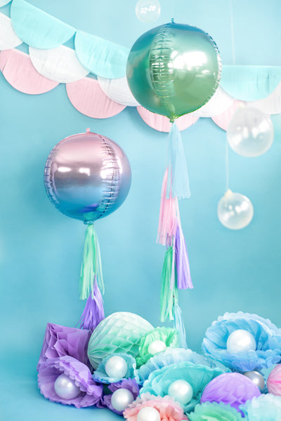 Bumba - apaļš folija balons,ombre, 35cm, FB39-001, Hēlija baloni Liepājā
