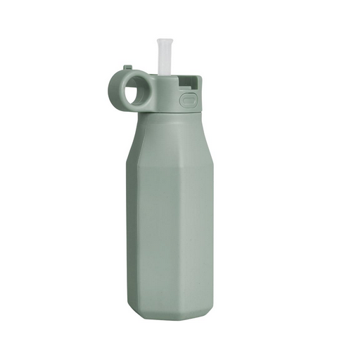 Ūdens pudele Khaki Green, Silicone Water Bottle, Atelier Keen, 7350151250308