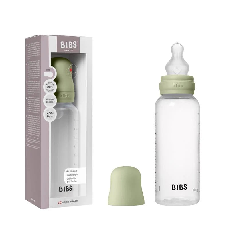 Mazuļu pudelīte, Baby Bottle Plastic, Sage, 270ml, BIBS, 5713795265398