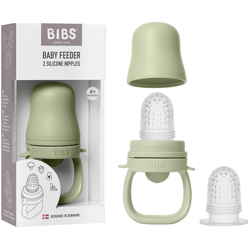 Fīderis/barošanas knupis, Baby Feeder Sage, zaļš, BIBS, 4350250