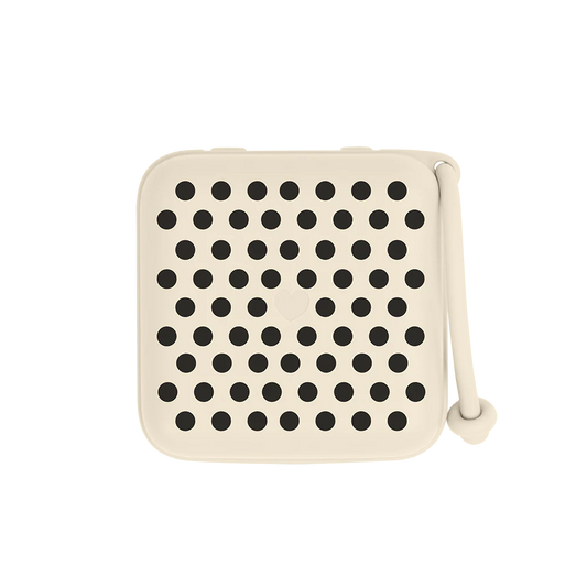 Knupīšu kaste Pacifier Box - Polka Dot Ivory & Black, BIBS