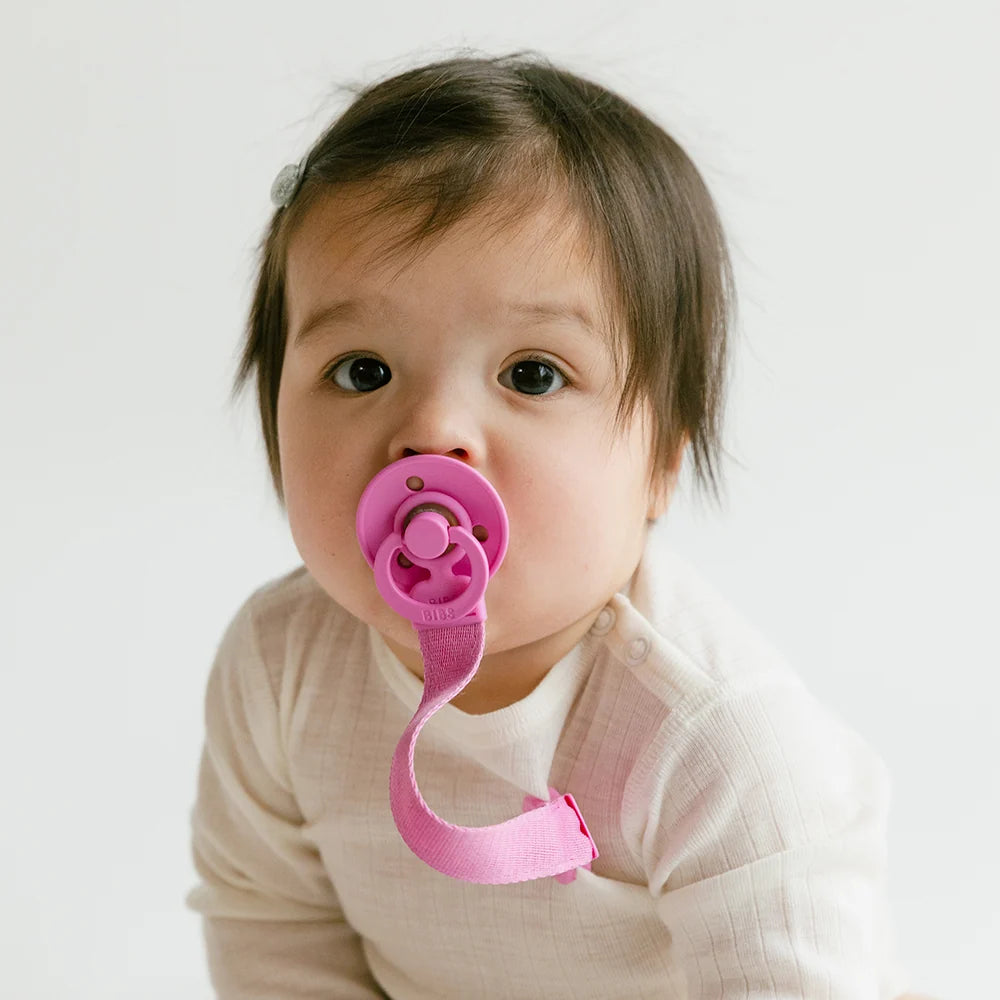 Knupīša turētājs Pacifier Clip Loop - Bubblegum, BIBS