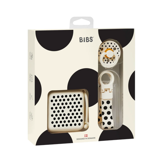 Dāvanu komplekts - Soothe & Go Gift Set, Ivory/Black, BIBS, 5713795274703