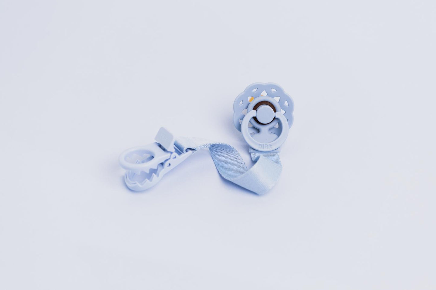 Knupīša turētājs Pacifier Clip Loop - Dusty Blue, BIBS