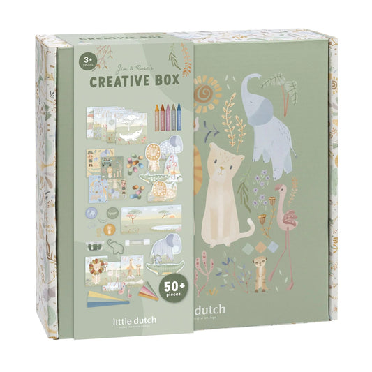 Radošais komplekts XL, Safari Friends Creativity Box, Little Dutch, BT126913