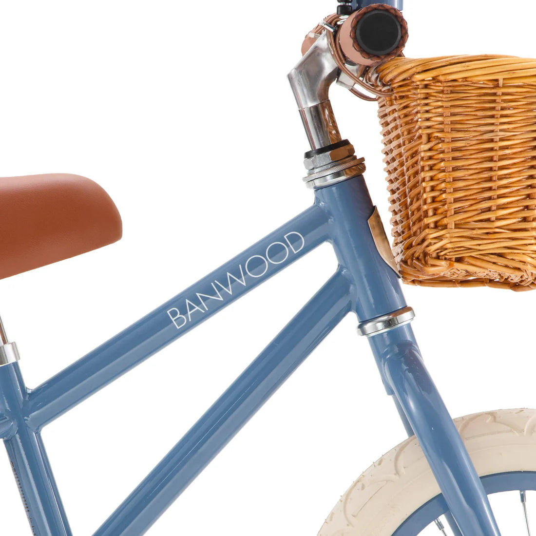 Zils bērnu skrejritenis ar grozu, Balance Bike First Go, Blue, Banwood