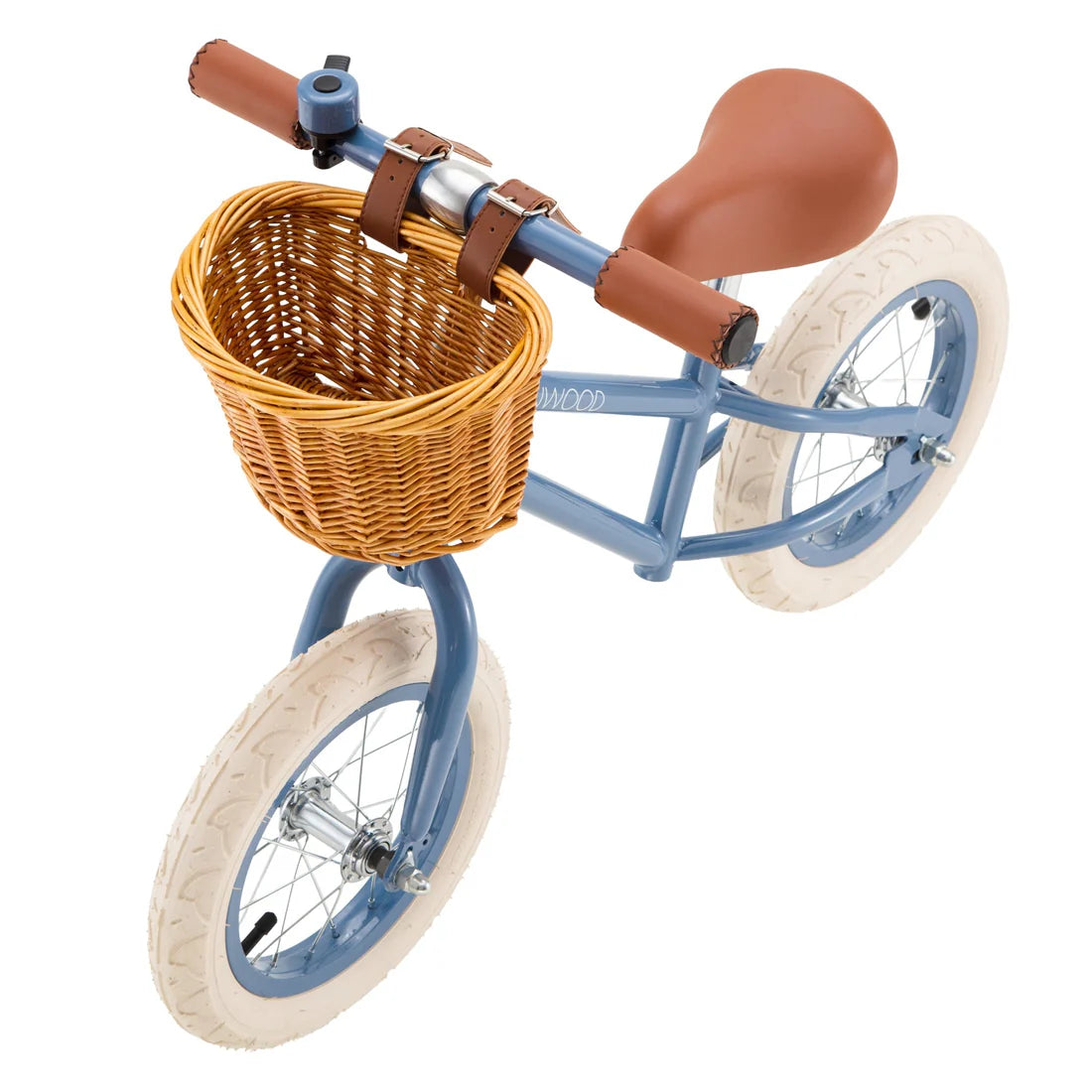 Zils bērnu skrejritenis ar grozu, Balance Bike First Go, Blue, Banwood