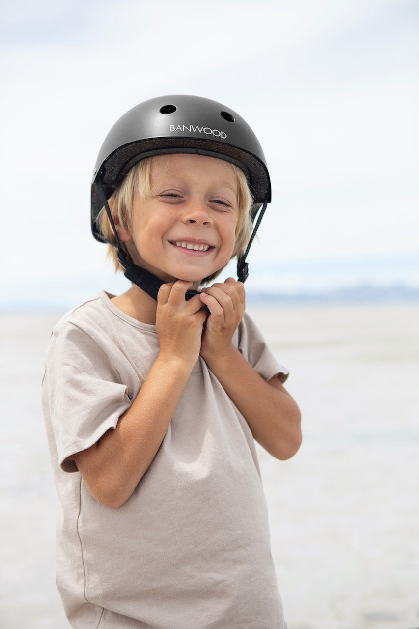 Bērnu drošības ķivere, Classic Helmet, Matte Black, Banwood, BW-HELMET-BLACK