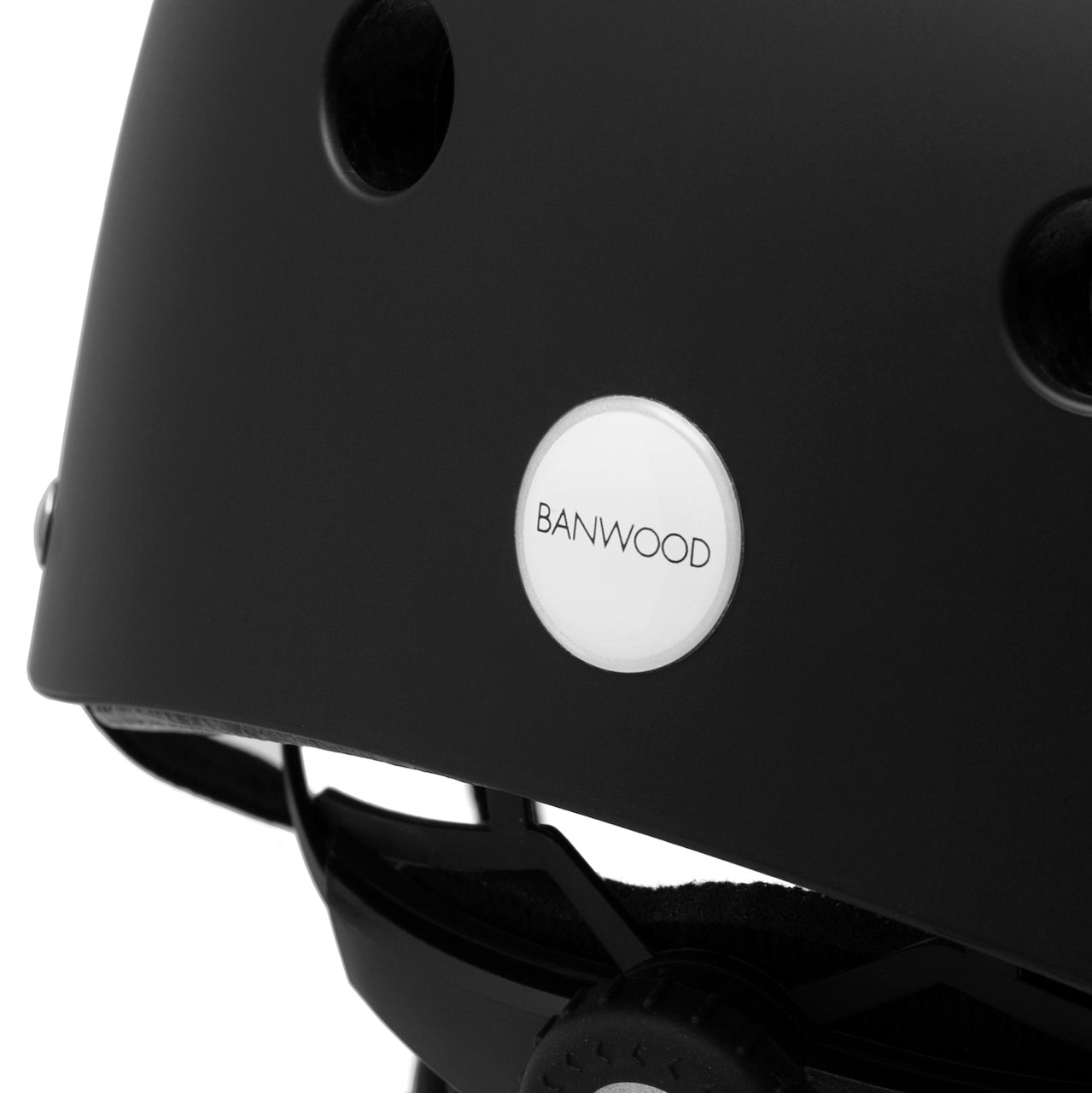 Bērnu drošības ķivere, Classic Helmet, Matte Black, Banwood, BW-HELMET-BLACK