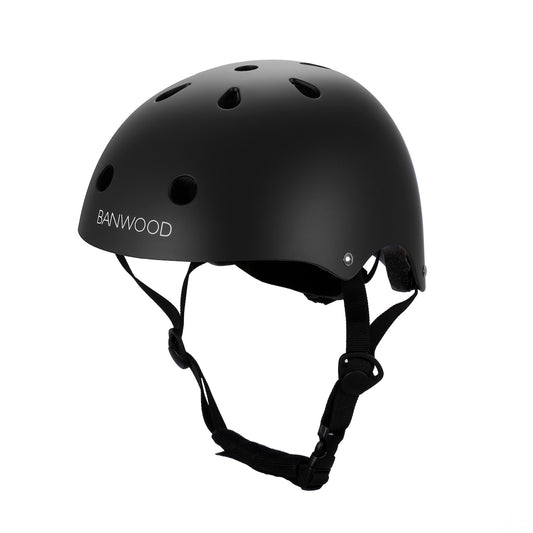 Bērnu drošības ķivere, Classic Helmet, Matte Black, Banwood, BW-HELMET-BLACK