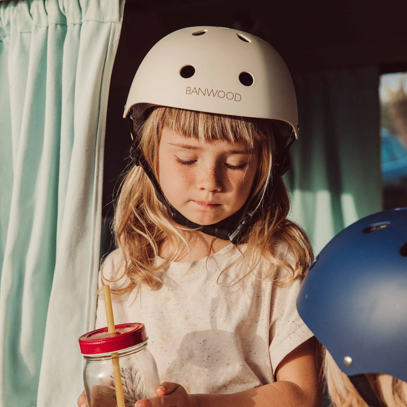 Bērnu drošības ķivere, Classic Helmet, Matte Cream, Banwood (50-54cm), BW-HELMET-CREAM