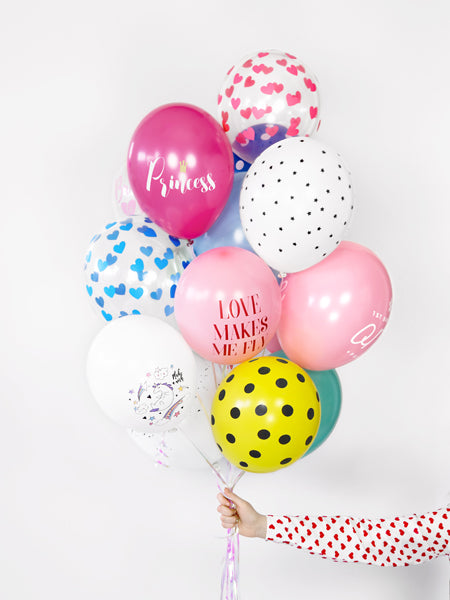 Hēlija balons - Hearts, Crystal Clear Balloon, 30cm, Hēlija baloni Liepājā, SB14C-228-099B
