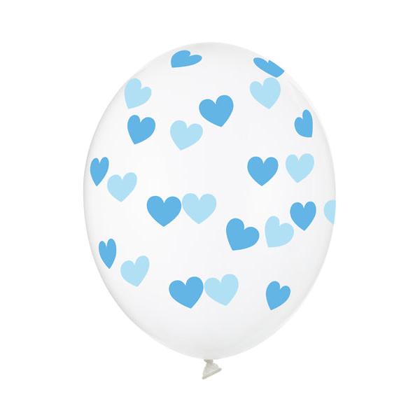 Hēlija balons - Hearts, Crystal Clear Balloon, 30cm, Hēlija baloni Liepājā, SB14C-228-099B
