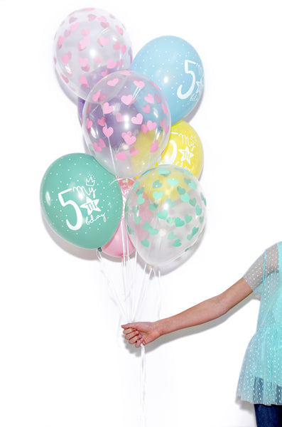 Hēlija balons - Hearts, Crystal Clear Balloon, 30cm, Hēlija baloni Liepājā, SB14C-228-099P
