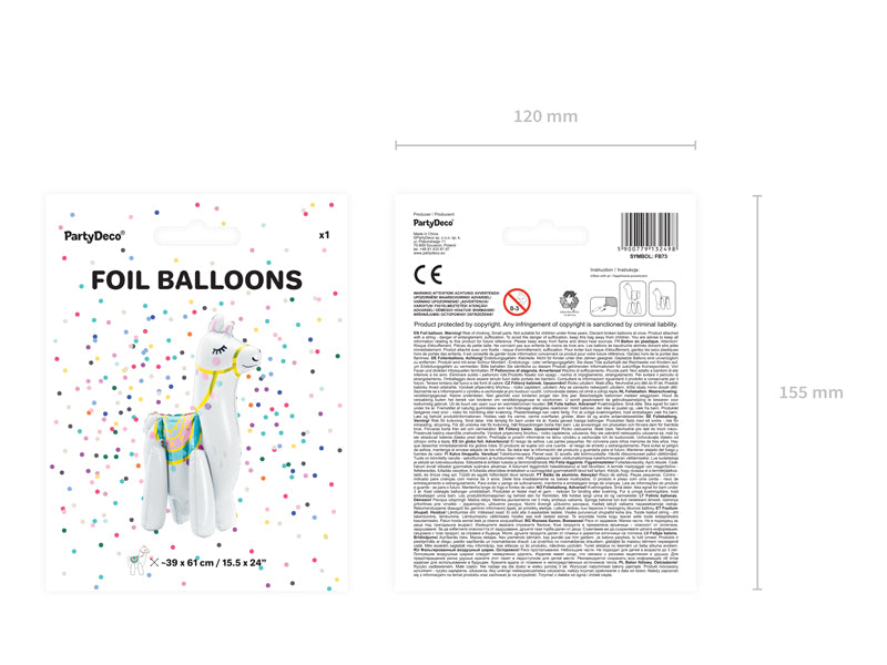 Liels balons Lama, brīvi stāvošs - pildāms ar gaisu vai hēliju