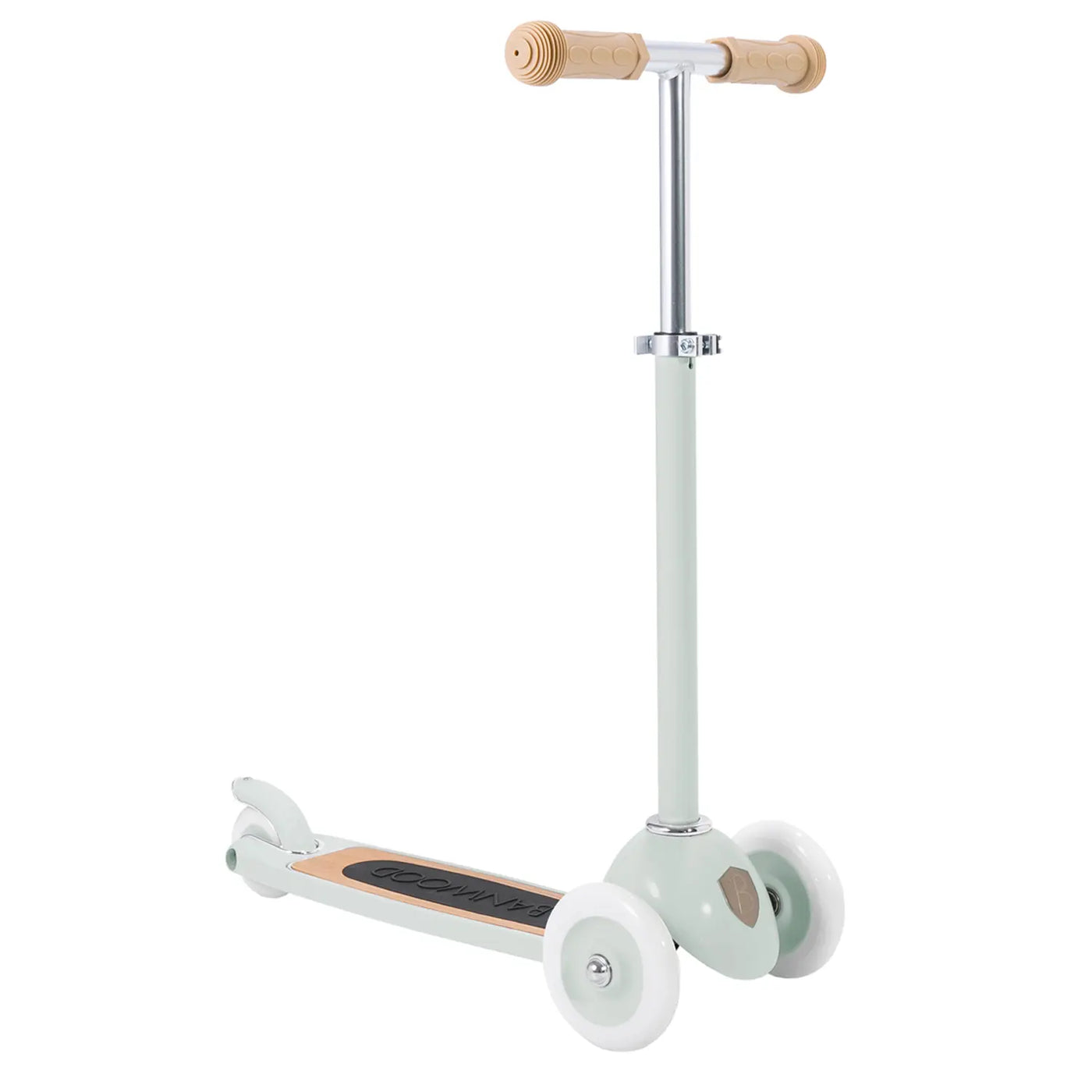 Skrejritenis bērniem, gaiši zaļš, 3-wheel Scooter, pale mint, Banwood