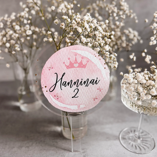 Kronis - personalizēts bērna dzimšanas dienas kūkas dekors - toperis