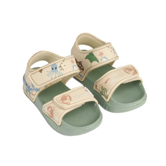Bērnu sandales Blumer Sandals, Sea Crature / Sandy, 22 izmērs, Liewood