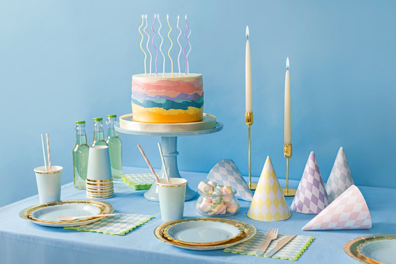 Dzimšanas dienas kūkas svecītes - viļņainas, Birthday Cake Candles, Curl, SCS-10-000