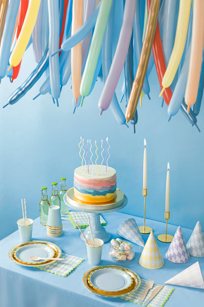 Dzimšanas dienas kūkas svecītes - viļņainas, Birthday Cake Candles, Curl, SCS-10-000