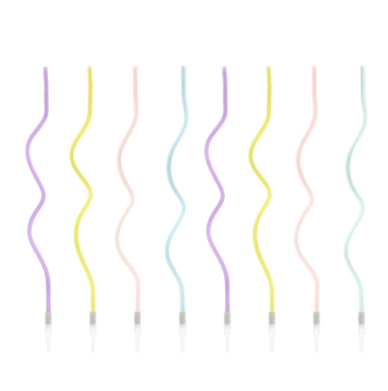 Dzimšanas dienas kūkas svecītes - viļņainas, Birthday Cake Candles, Curl, SCS-10-000