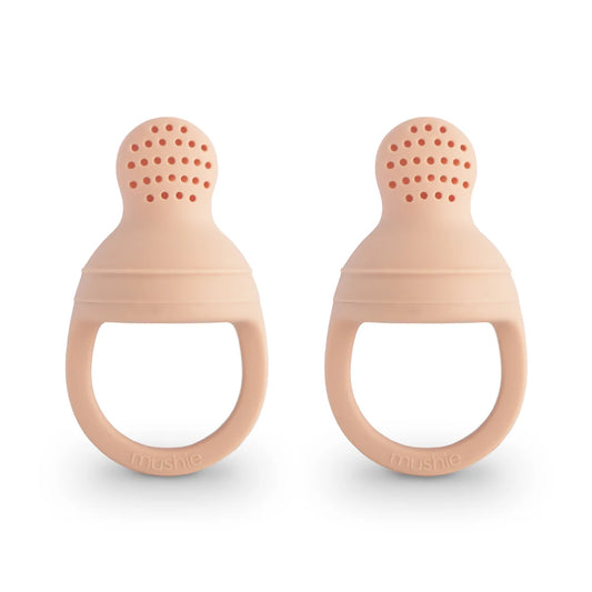 Silikona fīderis/barošanas knupis, Silicone Feeder Blush, rozā, Mushie