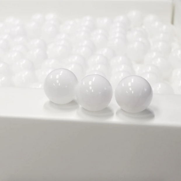 Bumbiņas bumbu baseinam, Ball Pit Balls, 500 gab, IGLU - White, baltas, SET_BALLS_7_500_1