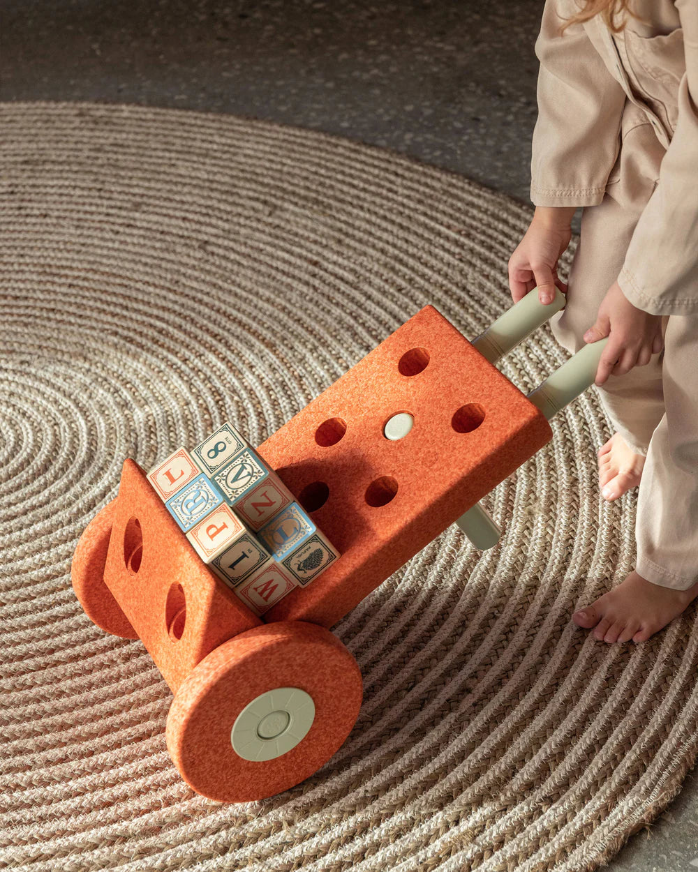 Būvēšanas bloki Dreamer Set, Building blocks, Burnt Orange / Dusty Green, MODU, M-SET-DRE-BO-DG
