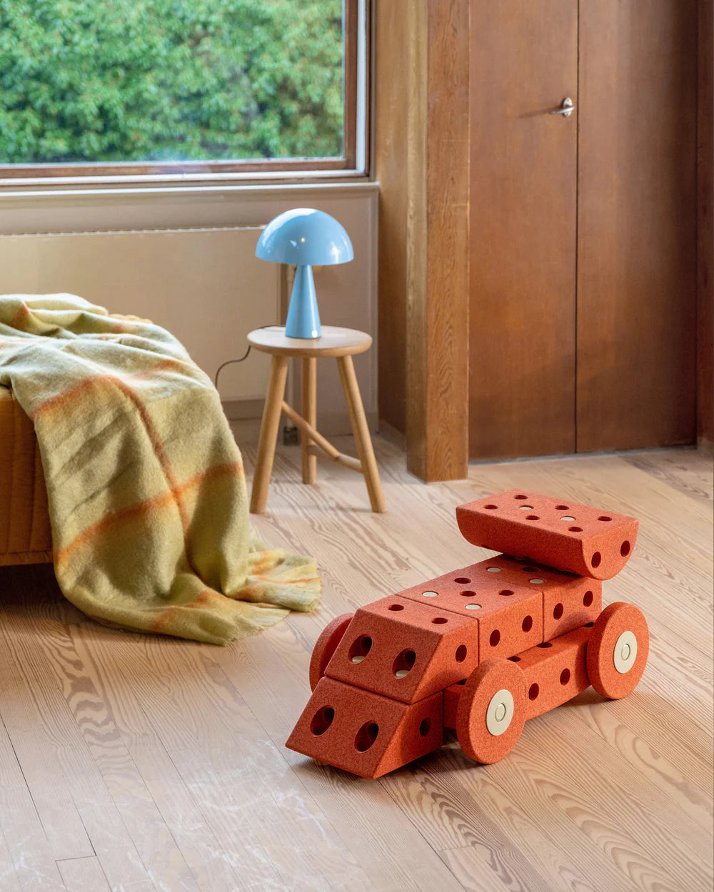 Būvēšanas bloki Dreamer Set, Building blocks, Burnt Orange / Dusty Green, MODU, M-SET-DRE-BO-DG