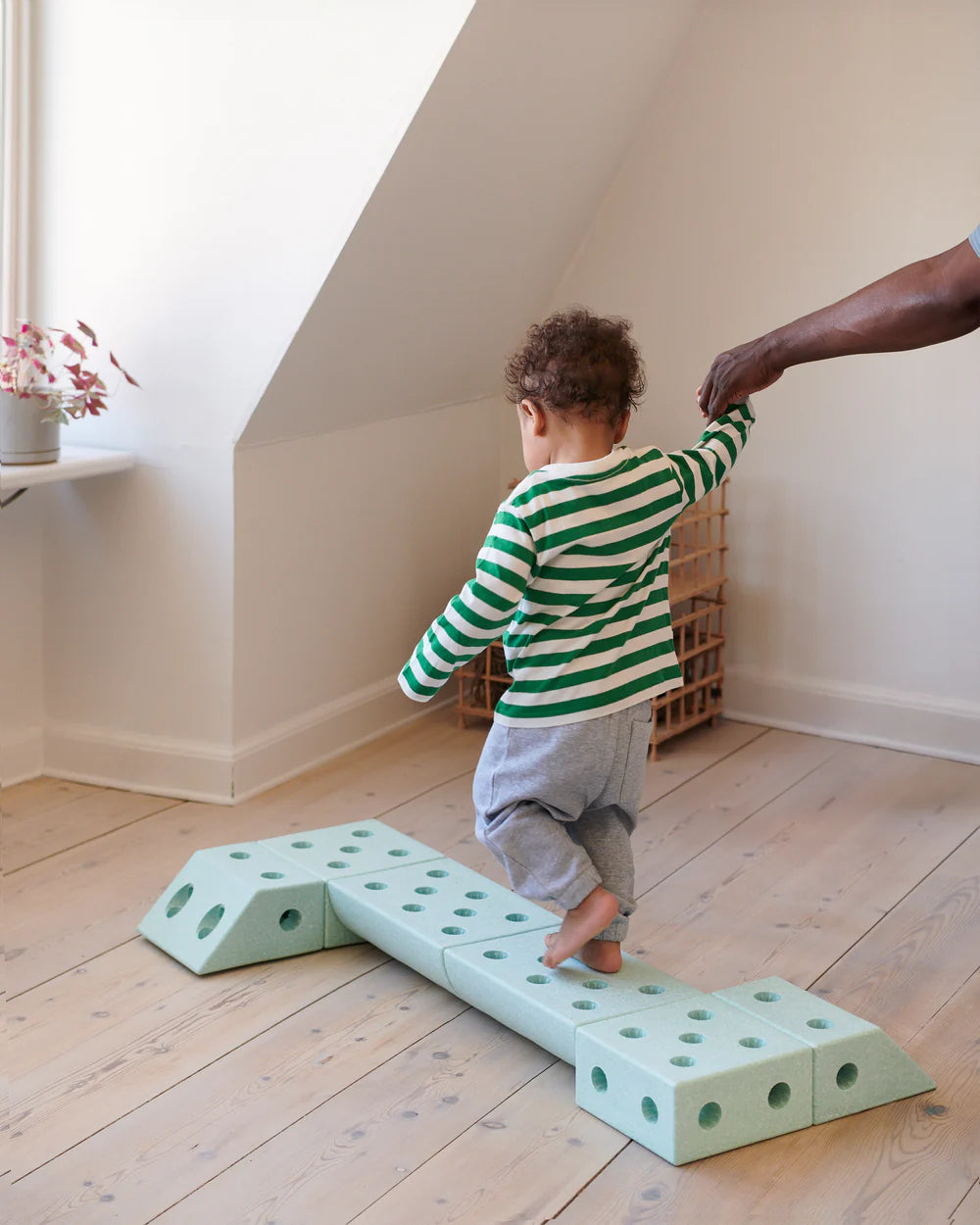 Būvēšanas bloki Dreamer Set, Building blocks, Ocean Mint / Forest Green, MODU, M-SET-DRE-OM-FG