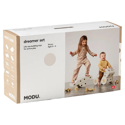 Būvēšanas bloki Dreamer Set, Building blocks, Sand Grey / Honey Yellow, MODU, M-SET-DRE-SG-HY