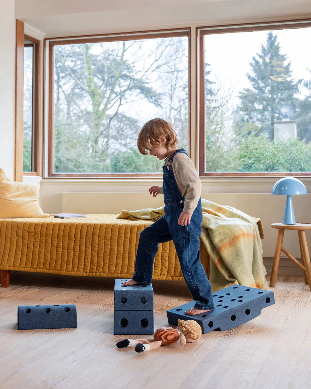 Būvēšanas bloki Dreamer Set, Building blocks, Deep Blue / Sky Blue, MODU, M-SET-DRE-DB-SB