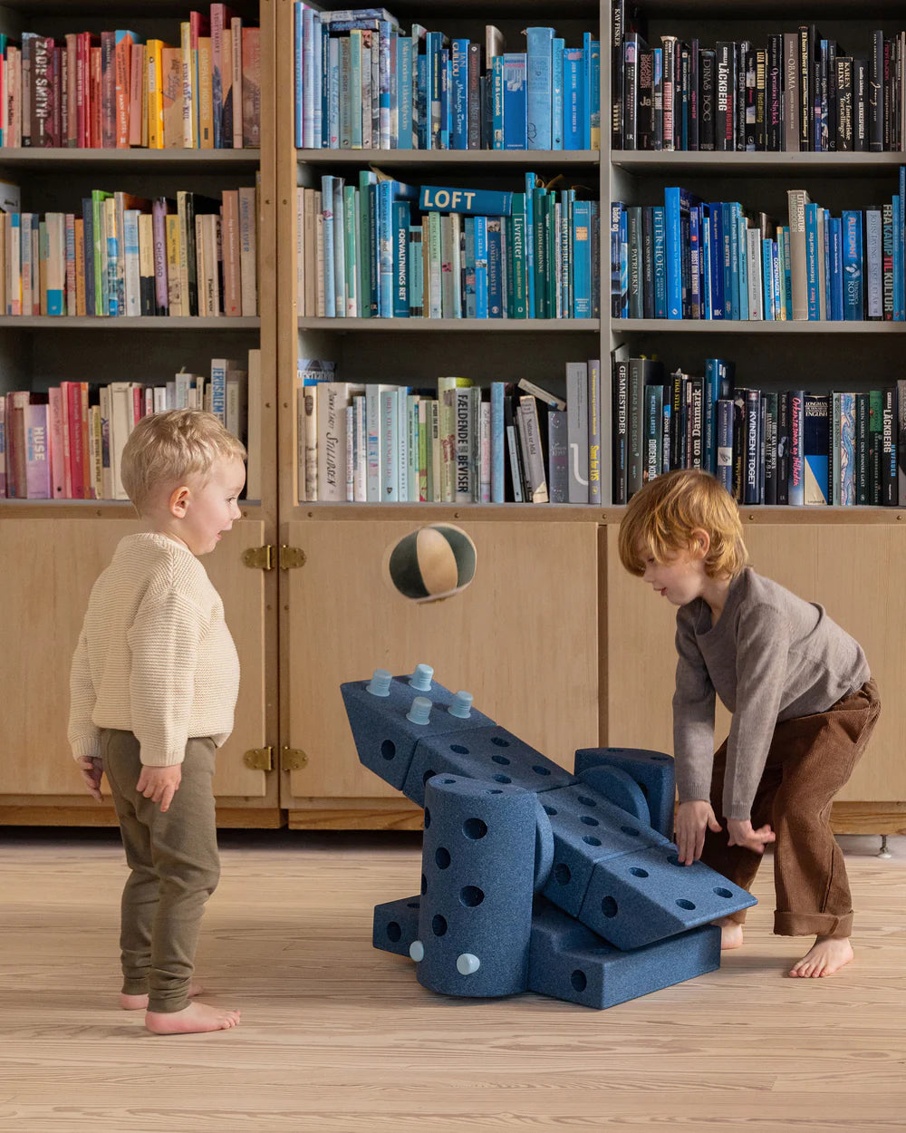 Būvēšanas bloki Dreamer Set, Building blocks, Deep Blue / Sky Blue, MODU, M-SET-DRE-DB-SB