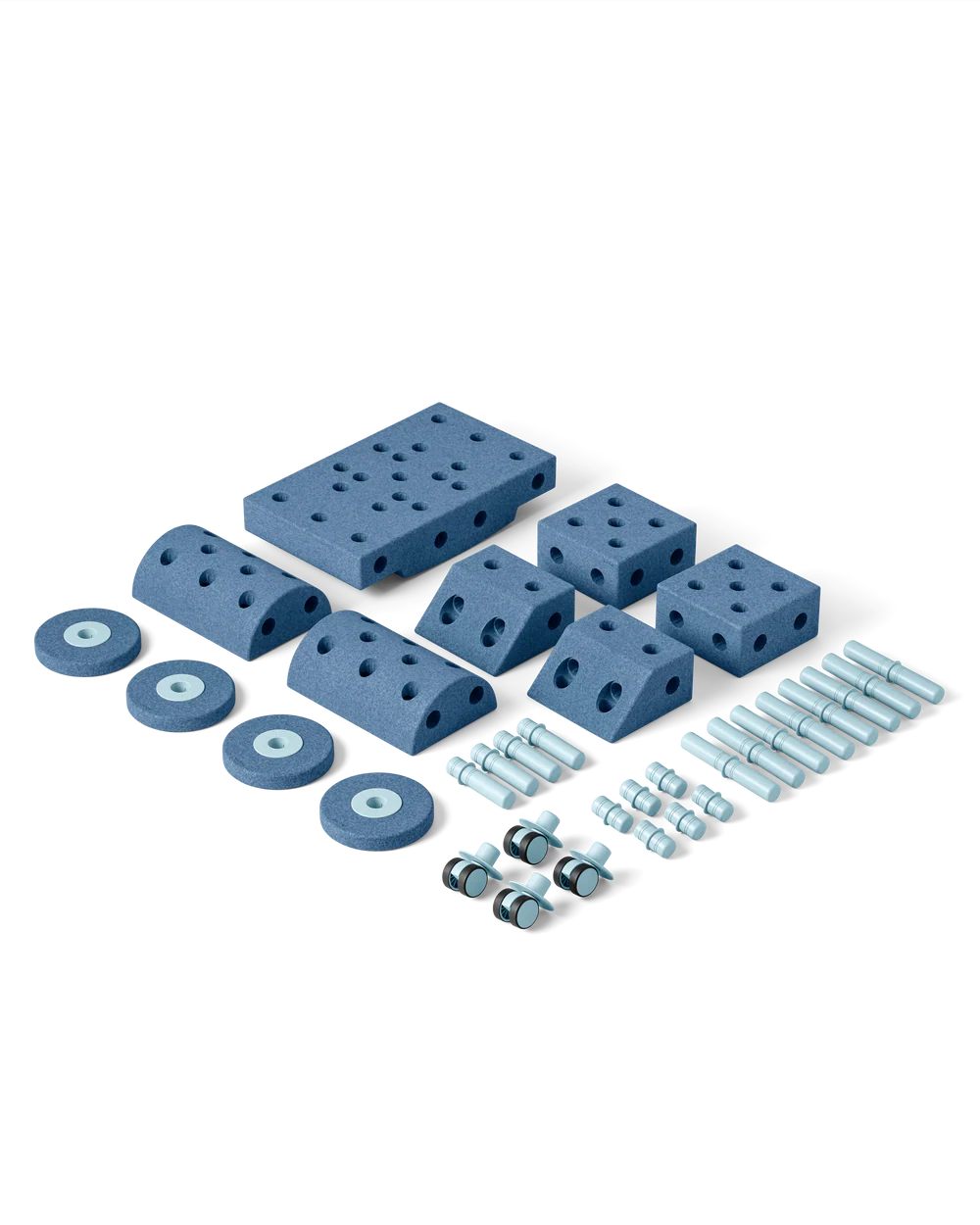 Būvēšanas bloki Dreamer Set, Building blocks, Deep Blue / Sky Blue, MODU, M-SET-DRE-DB-SB