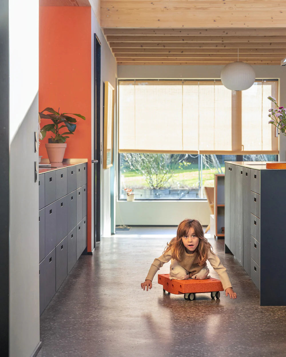 Būvēšanas bloki Curiosity Set, Building blocks, Burnt Orange / Dusty Green, MODU, M-SET-CUR-BO-DG