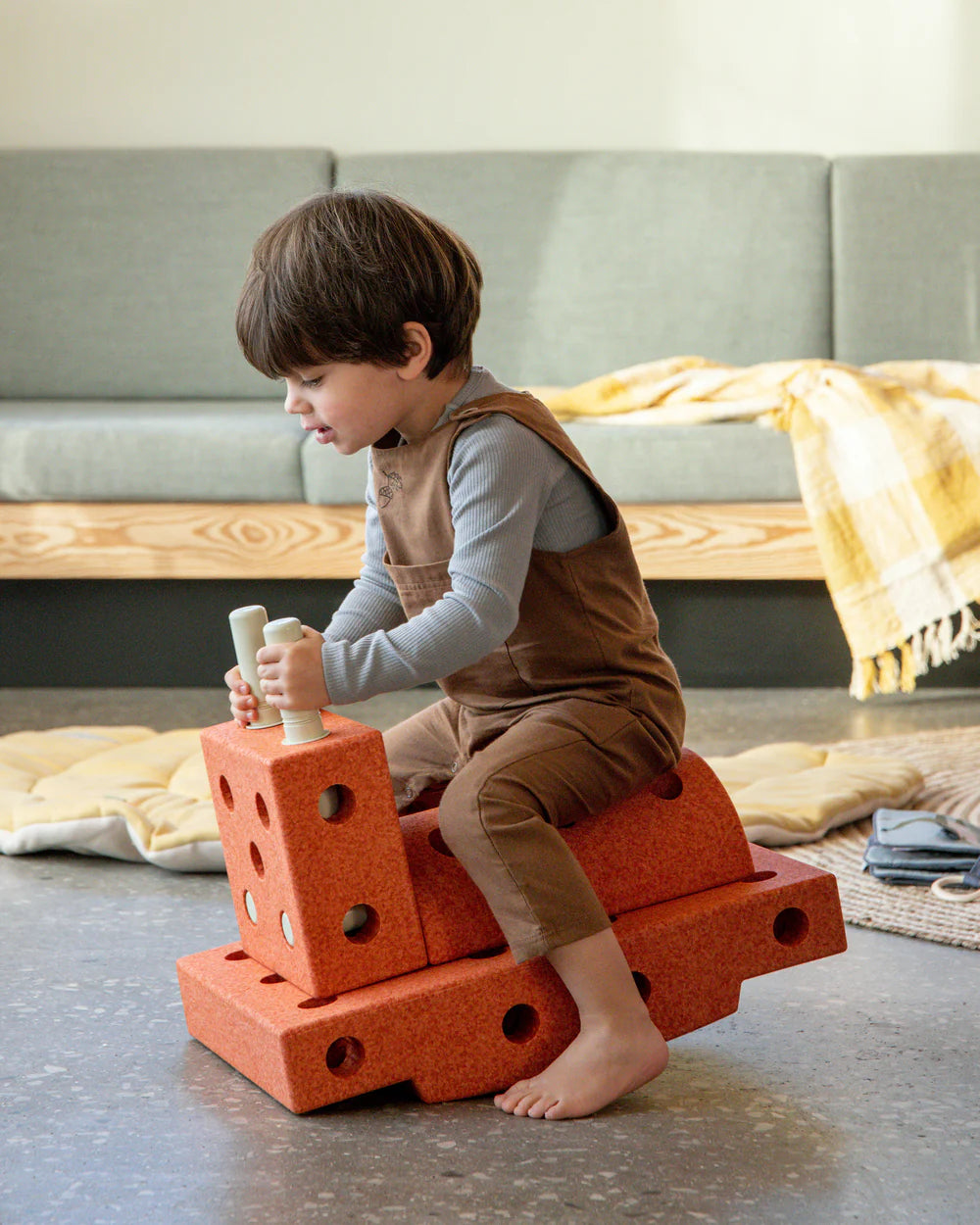 Būvēšanas bloki Curiosity Set, Building blocks, Burnt Orange / Dusty Green, MODU, M-SET-CUR-BO-DG
