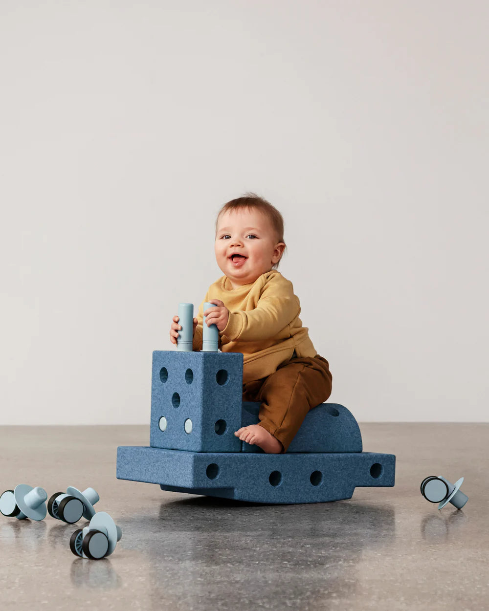 Būvēšanas bloki Curiosity Set, Building blocks, Deep Blue / Sky Blue, MODU, M-SET-CUR-DB-SB