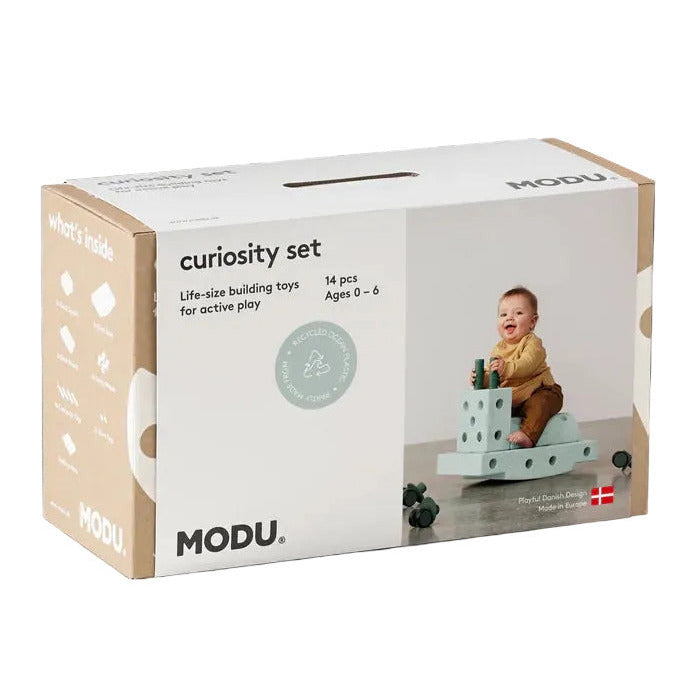 Būvēšanas bloki Curiosity Set, Building blocks, Ocean Mint / Forest Green, MODU, M-SET-CUR-OM-FG