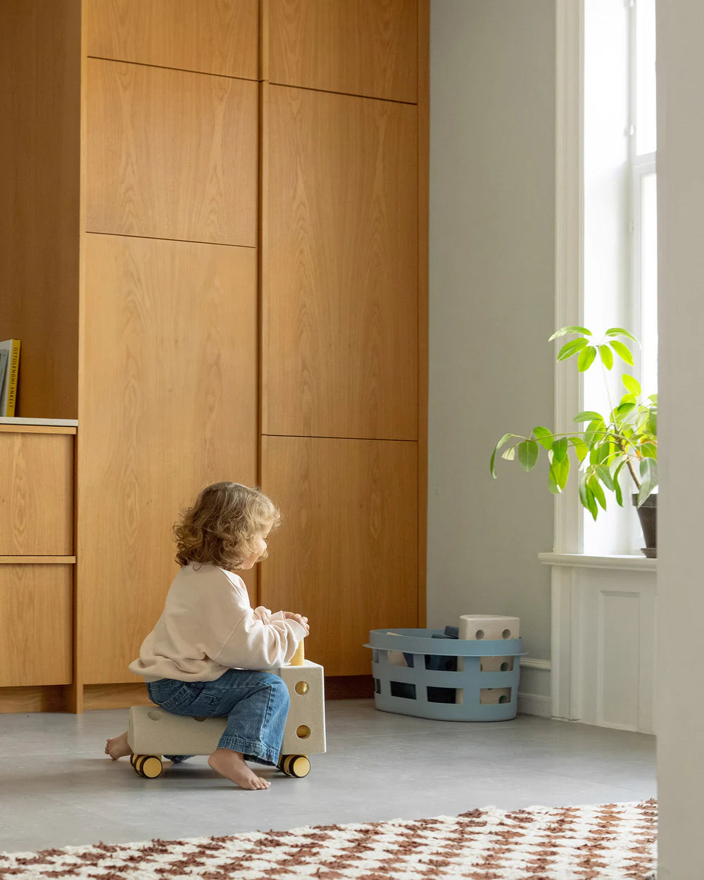 Būvēšanas bloki Curiosity Set, Building blocks, Sand Grey / Honey Yellow, MODU, M-SET-CUR-SG-HY