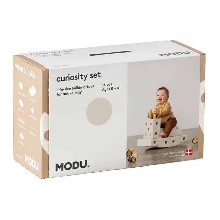 Būvēšanas bloki Curiosity Set, Building blocks, Sand Grey / Honey Yellow, MODU, M-SET-CUR-SG-HY
