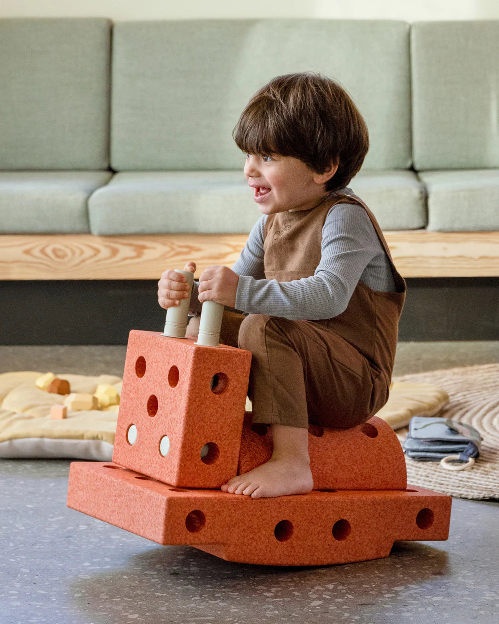 Būvēšanas bloki Explorer Set, Building blocks, Burnt Orange / Dusty Green, MODU, M-SET-EXP-BO-DG