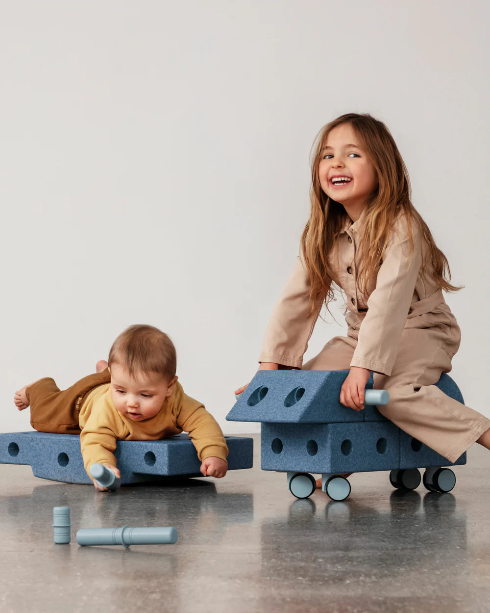 Būvēšanas bloki Explorer Set, Building blocks, Deep Blue / Sky Blue, MODU, M-SET-EXP-DB-SB