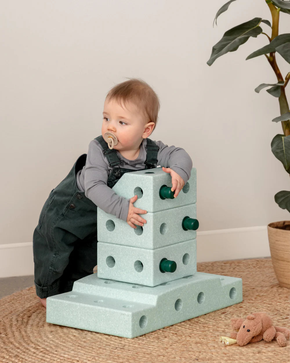 Būvēšanas bloki Explorer Set, Building blocks, Ocean Mint / Forest Green, MODU, M-SET-EXP-OM-FG