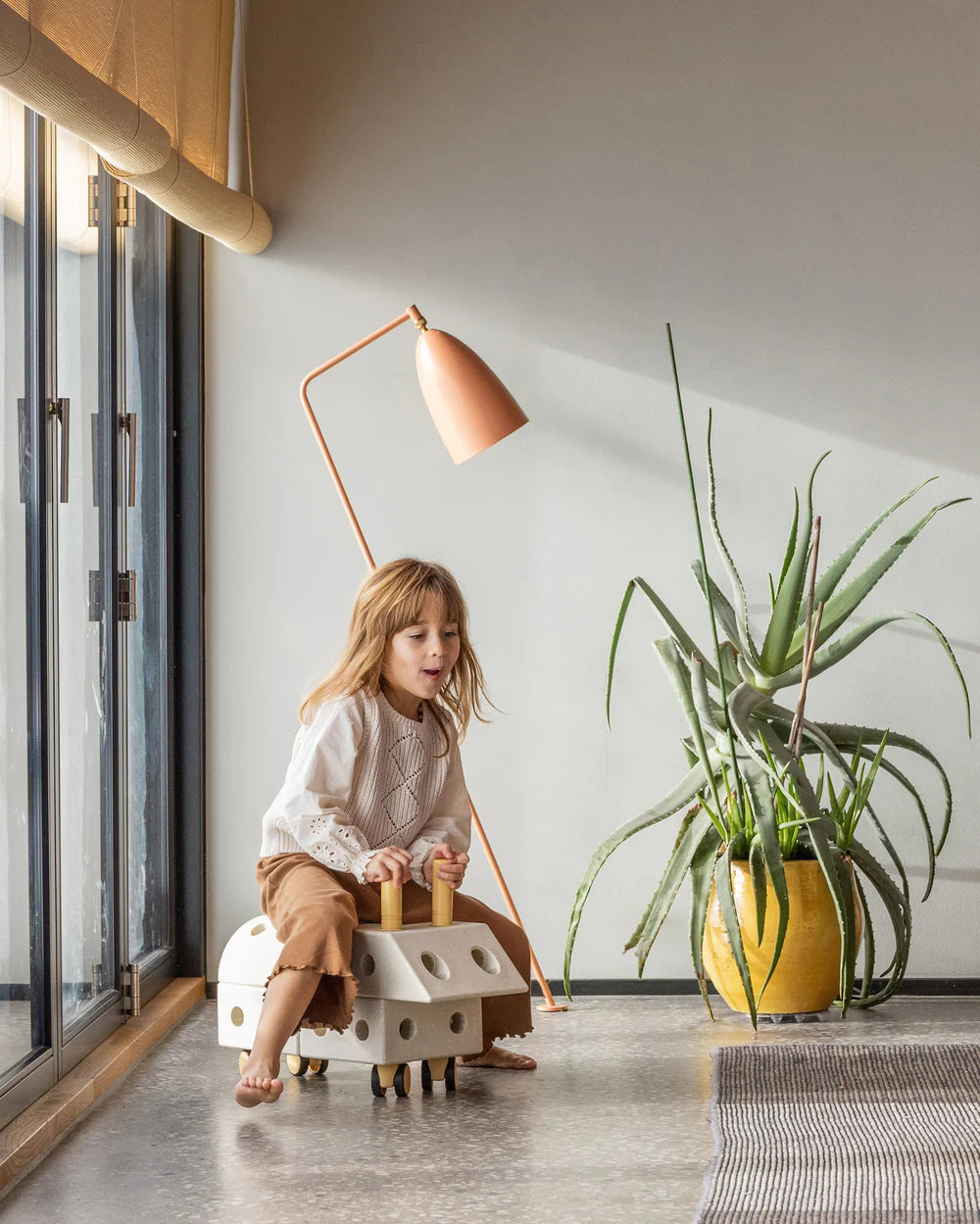 Būvēšanas bloki Explorer Set, Building blocks, Sand Grey / Honey Yellow, MODU, M-SET-EXP-SG-HY