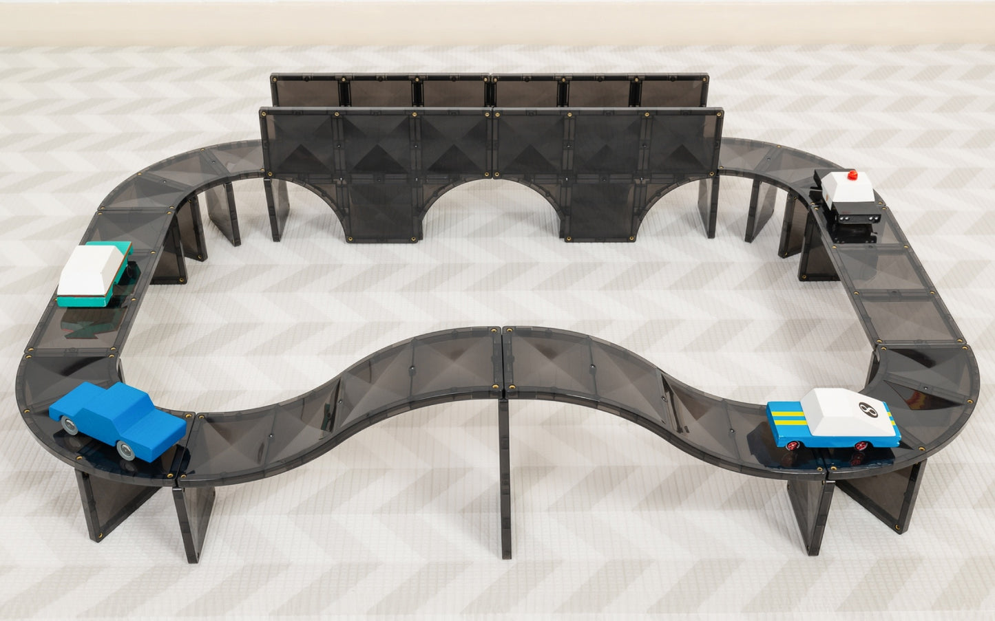 Magnētiskais konstruktors Ceļi, Creative Roads Pack, 48 gab, Connetix, CT-O-00048-CR