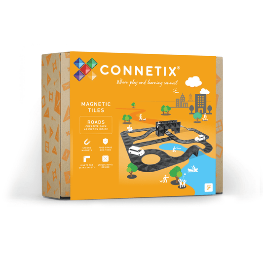 Magnētiskais konstruktors Ceļi, Creative Roads Pack, 48 gab, Connetix, CT-O-00048-CR
